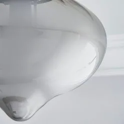 Dunelm Voyager 1 Light Smoked Flush Ceiling Fitting -Dunelm Lights Sales 30752951 alt02