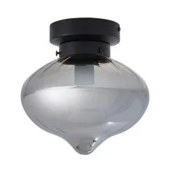 Dunelm Voyager 1 Light Smoked Flush Ceiling Fitting -Dunelm Lights Sales 30752951 alt05