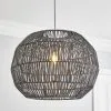 Dunelm Wicker Woven Easy Fit Pendant