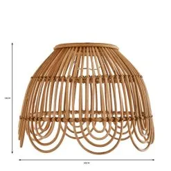 Dunelm Miah Rattan Easy Fit Pendant -Dunelm Lights Sales 30753345 alt07