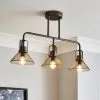 Dunelm Nicholas 3 Light Industrial Ceiling Fitting -Dunelm Lights Sales 30753354