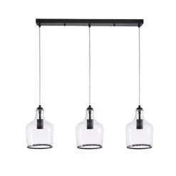 Dunelm Lenny 3 Light Black Diner Ceiling Fitting -Dunelm Lights Sales 30753379 alt05