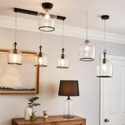 Dunelm Lenny 1 Light Black Flush Ceiling Fitting -Dunelm Lights Sales 30753380 alt06