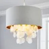 Dunelm Gemini Capiz Easy Fit Pendant -Dunelm Lights Sales 30753396