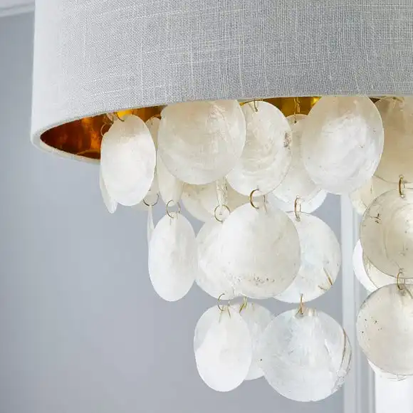 Dunelm Gemini Capiz Easy Fit Pendant 3 Dunelm Gemini Capiz Easy Fit Pendant - Image 3