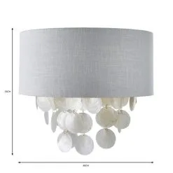 Dunelm Gemini Capiz Easy Fit Pendant 9 Dunelm Gemini Capiz Easy Fit Pendant -Dunelm Lights Sales 30753396 alt07