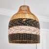 Dunelm Yanha Rattan Easy Fit Pendant 40cm