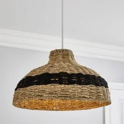 Dunelm Yanha Rattan Easy Fit Pendant 40cm
