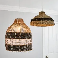 Dunelm Yanha Rattan Easy Fit Pendant 40cm -Dunelm Lights Sales 30753433 alt06
