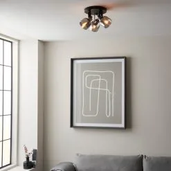 Dunelm Palazzo 3 Light Smoked Glass Spotlight -Dunelm Lights Sales 30754813 alt02