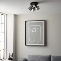 Dunelm Palazzo 3 Light Smoked Glass Spotlight -Dunelm Lights Sales 30754813 alt03