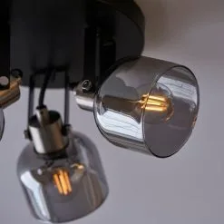 Dunelm Palazzo 3 Light Smoked Glass Spotlight -Dunelm Lights Sales 30754813 alt05