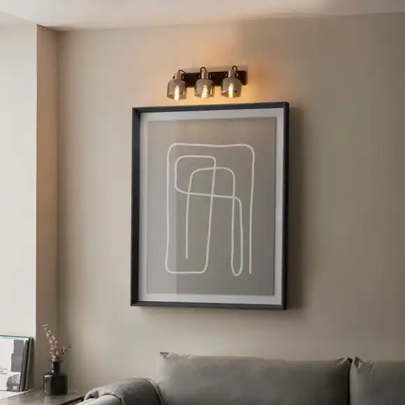 Dunelm Palazzo 3 Light Smoked Glass Spotlight Bar 3 Dunelm Palazzo 3 Light Smoked Glass Spotlight Bar - Image 3