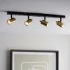 Dunelm Carter 4 Light Gold Spotlight Bar -Dunelm Lights Sales 30754822