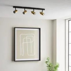 Dunelm Carter 4 Light Gold Spotlight Bar -Dunelm Lights Sales 30754822 alt03