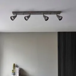 Dunelm Grove Grey 4 Light Spotlight Bar -Dunelm Lights Sales 30754825 alt03