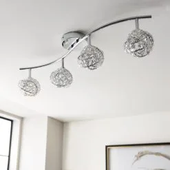 Dunelm Cecillie 4 Light Spotlight Bar -Dunelm Lights Sales 30754828 alt01