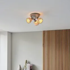 Dunelm Ohio 3 Light Grey Spotlight -Dunelm Lights Sales 30754832 alt02