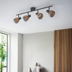 Dunelm Ohio 4 Light Grey Spotlight Bar -Dunelm Lights Sales 30754833 alt03