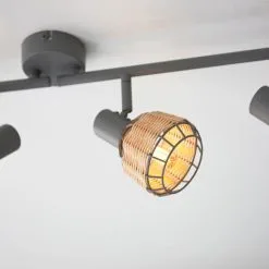 Dunelm Ohio 4 Light Grey Spotlight Bar -Dunelm Lights Sales 30754833 alt04