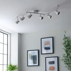 Dunelm Alto 6 Light Chrome Spotlight Bar -Dunelm Lights Sales 30754842 alt03