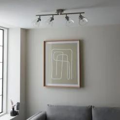 Dunelm Delavin 4 Light Satin Nickel Spotlight Bar -Dunelm Lights Sales 30754843 alt03