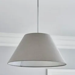 Dunelm Luna Conical Grey Shade 35cm -Dunelm Lights Sales 30755332 alt01