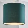 Dunelm Ava Bottle Green Drum Shade 20cm