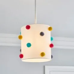 Dunelm Multi Colour Pom Pom Shade