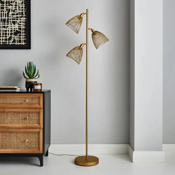 Elements Jaula Gold Floor Lamp 2 Elements Jaula Gold Floor Lamp - Image 2