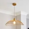 Elements Jaula Gold 1 Light Ceiling Fitting