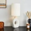 Dunelm Dinah Sculptural White Table Lamp -Dunelm Lights Sales 30755681