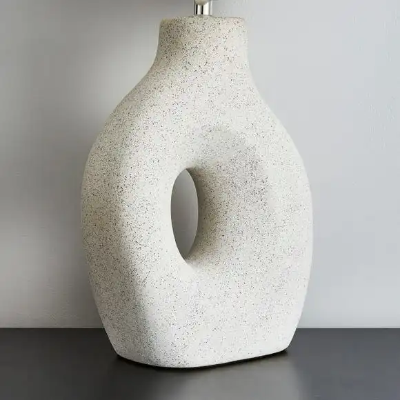 Dunelm Dinah Sculptural White Table Lamp 4 Dunelm Dinah Sculptural White Table Lamp - Image 4