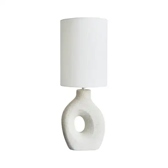Dunelm Dinah Sculptural White Table Lamp 5 Dunelm Dinah Sculptural White Table Lamp - Image 5
