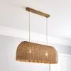 Churchgate Cotes Rattan 2 Light Diner Ceiling Fitting