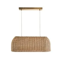 Churchgate Cotes Rattan 2 Light Diner Ceiling Fitting -Dunelm Lights Sales 30755690 alt05