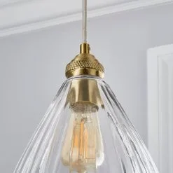 Churchgate Allexton Glass Ceiling Fitting -Dunelm Lights Sales 30755693 alt02