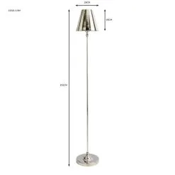 Dorma Bedford Polished Nickel Floor Lamp -Dunelm Lights Sales 30755699 alt07