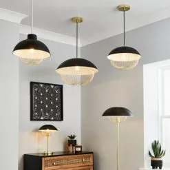 Dunelm Emzo Black Ceiling Fitting 50cm -Dunelm Lights Sales 30755730 alt06