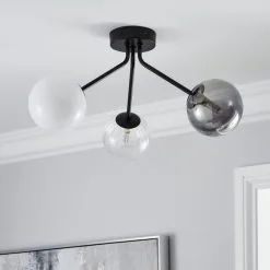Dunelm Nila 3 Light Ceiling Fitting -Dunelm Lights Sales 30755734 alt01