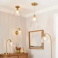 Churchgate Allexton Fluted Glass Wall Light -Dunelm Lights Sales 30755739 alt06