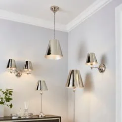 Dorma Bedford Polished Nickel Wall Light -Dunelm Lights Sales 30755750 alt06