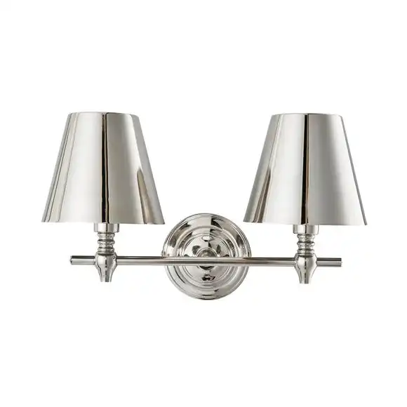 Dorma Bedford Polished Nickel 2 Light Wall Light 5 Dorma Bedford Polished Nickel 2 Light Wall Light - Image 5