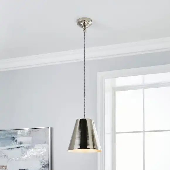 Dorma Bedford Nickel 1 Light Ceiling Fitting 1 Dorma Bedford Nickel 1 Light Ceiling Fitting