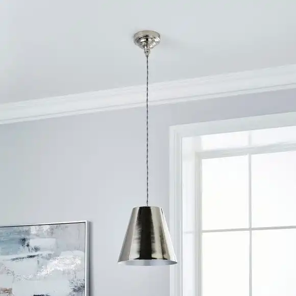 Dorma Bedford Nickel 1 Light Ceiling Fitting 2 Dorma Bedford Nickel 1 Light Ceiling Fitting - Image 2