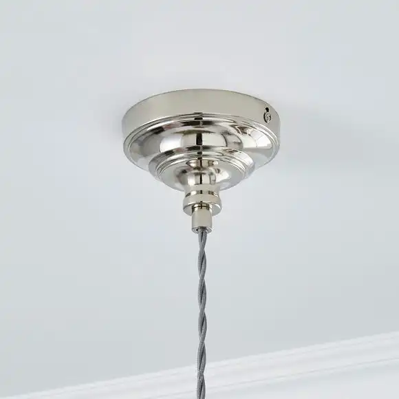 Dorma Bedford Nickel 1 Light Ceiling Fitting 4 Dorma Bedford Nickel 1 Light Ceiling Fitting - Image 4
