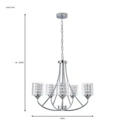 Dunelm Frankie 5 Light Ceiling Fitting -Dunelm Lights Sales 30755753 alt07