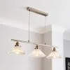 Dunelm Logan Glass 3 Light Nickel Diner Ceiling Fitting 12 Dunelm Logan Glass 3 Light Nickel Diner Ceiling Fitting -Dunelm Lights Sales 30755757