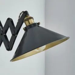 Dunelm Logan Extendable Plug In Grey Wall Light -Dunelm Lights Sales 30755759 alt02