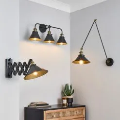 Dunelm Logan Extendable Plug In Grey Wall Light -Dunelm Lights Sales 30755759 alt06